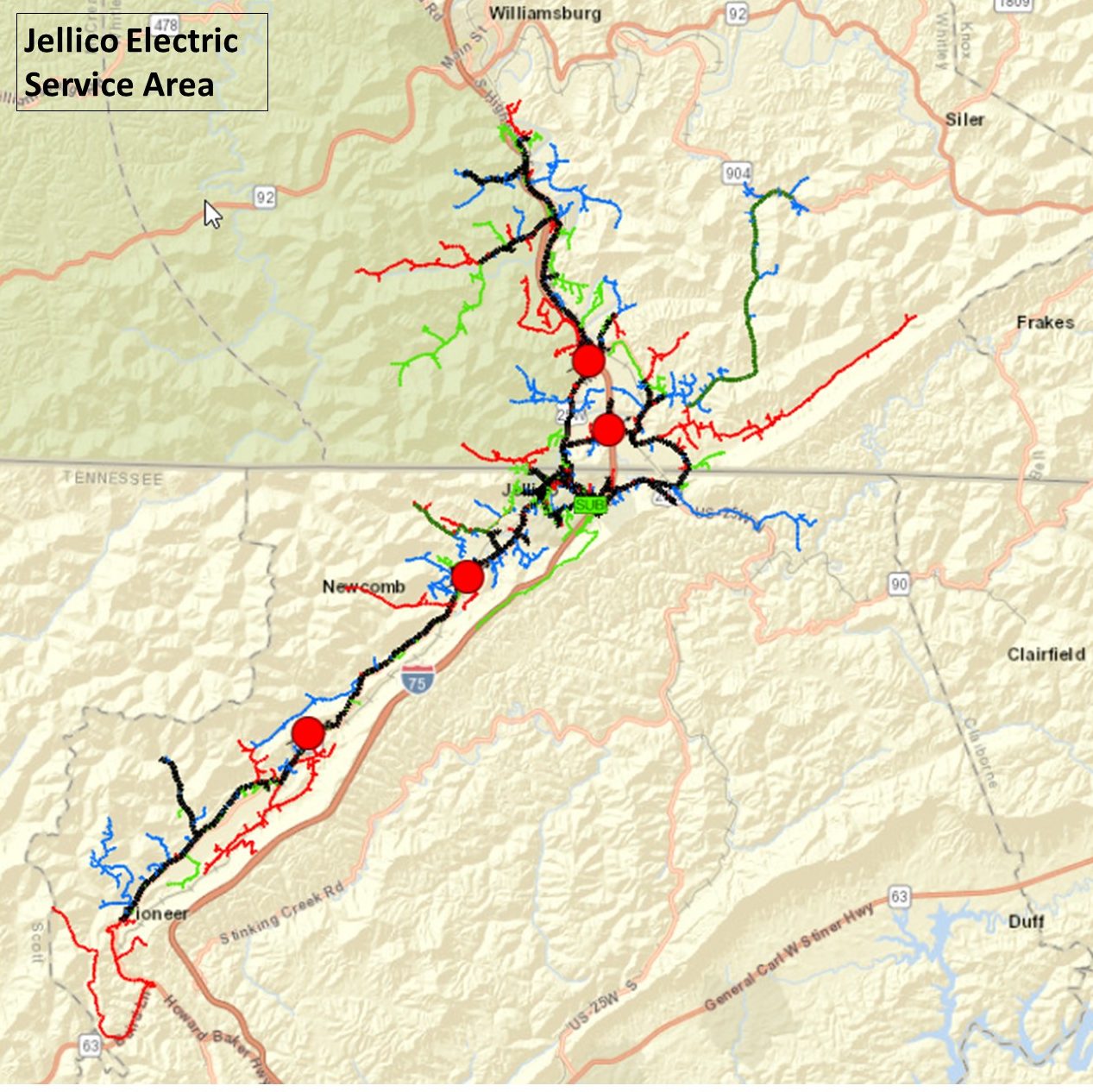 Jellico Service Area